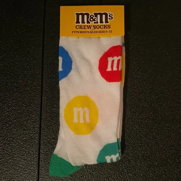 M&M's Colorful Logo Crew Socks - Picture 1 of 1